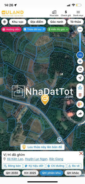 Bán lô đất cực đẹp – vị trí vàng tại kiên lao, thị xã chũ