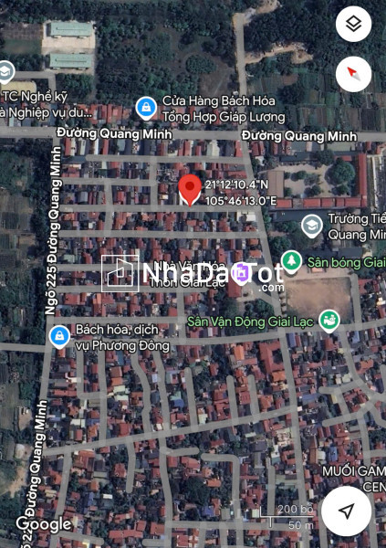 Bán 60m đất tổ 3, tt quang minh, mê linh. gần sân bóng giai lạc. đường thông bàn cờ