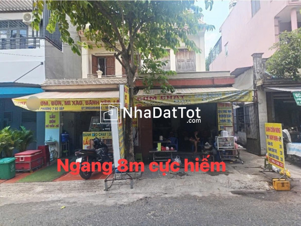 Bán nhà mặt tiền đường 8m có lề - dt 144m2 - ngang hiếm 8m - xây văn phòng, showroom, spa.._ giá