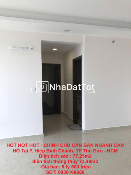 Hot hot hot - chính chủ cần bán nhanh căn hộ tại p. hiệp bình chánh, tp thủ đức - hcm