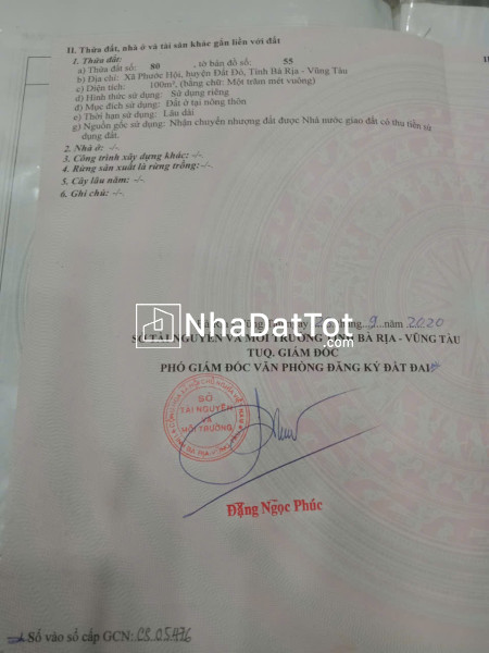 Cần ra  lô  đất thổ cư, chính chủ. gởi bán