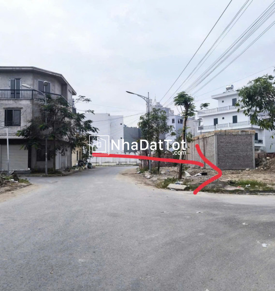 Đất lô góc 2 mặt tiền - tái định cư a51 vĩnh niệm, giá 5.45 tỉ