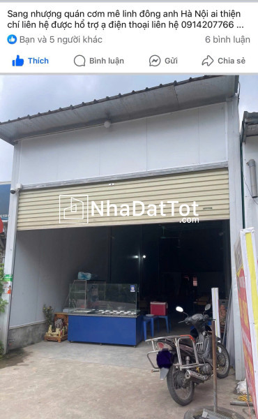 Sang nhượng quán cơm tại mê linh – đông anh – hà nội