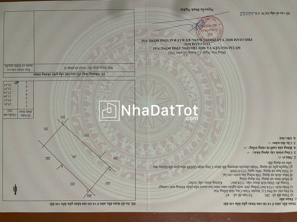Bán lô đất mặt tiền đường 761, xã phú lý, huyện vĩnh cửu, tỉnh  đồng nai.