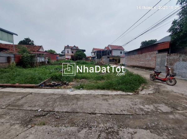 Đất thanh trí 102m2, mt6m, lô góc, 2.2 tỷ, sóc sơn, ô tô.