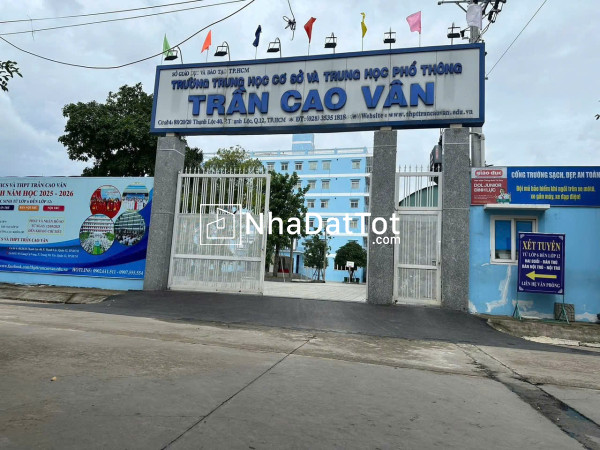 Đất thạnh lộc 40 – ngay trường trần cao vân, q12 – 89m² full thổ