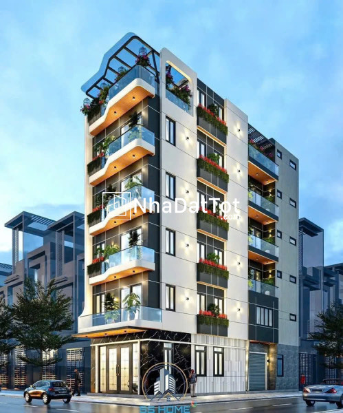 Siêu phẩm kinh doanh lô góc ga ra 2 oto phố nguyễn văn linh 80m2 x 6 tầng,16.3 tỷ long biên.