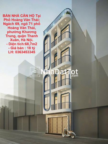 Bán nhà căn hộ , tạo ra dòng tiền luôn. toạ lạc tại phố hoàng văn thái, quận thanh xuân, hà nội.