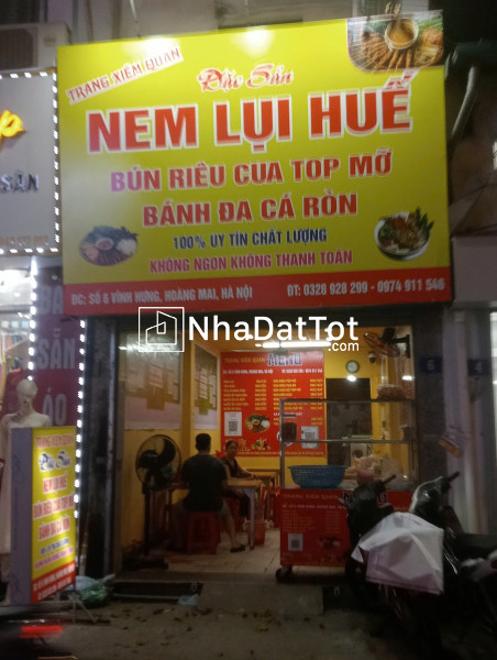 Cần sang nhượng gấp cửa hàng ăn uống tại hoàng mai, hà nội