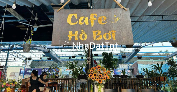 Sang nhượng quán cafe view hồ bơi tại hòa xuân, cẩm lệ, đà nẵng