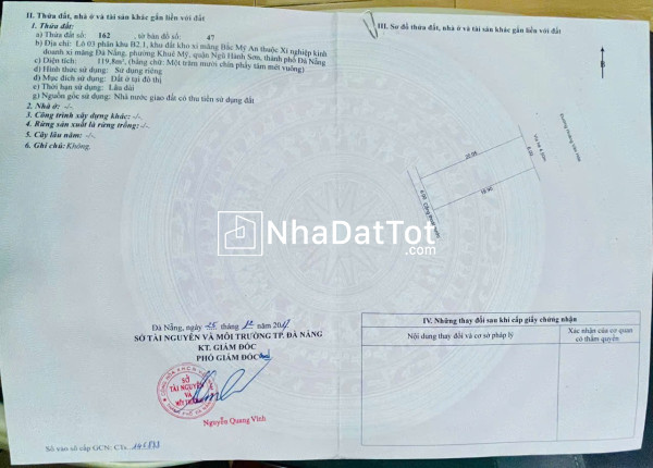 Cằn bán đất tặng nhà cấp 4 tại số 58, nhà hoàng văn hòe, phường khuê mỹ, ngũ hành sơn, đà nẵng.