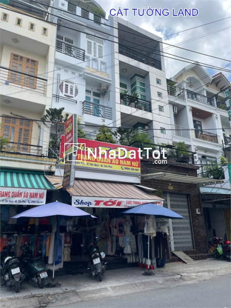 Bán nhà 4 tầng (4x18.5m) mặt tiền nguyễn súy –- ngay chợ tân hương, kinh doanh buôn bán sầm uất