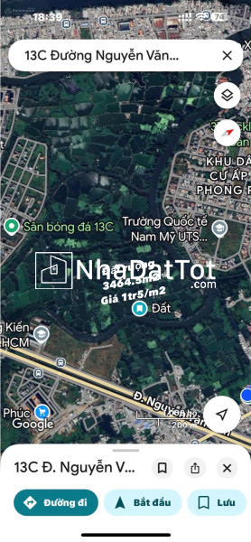 Bán đất ruộng hcm view sông hcm phù hợp đầu tư lâu dài - gần khu dân có tiềm năng tương lai