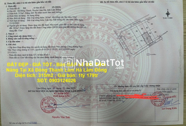 Đất đẹp - giá tốt - bán gấp lô đất tiềm năng tại xã đông thanh lâm hà lâm đồng