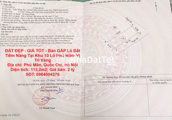 Đất đẹp - giá tốt - bán gấp lô đất tiềm năng tại khu 10 lô phú mãn- vị trí vàng